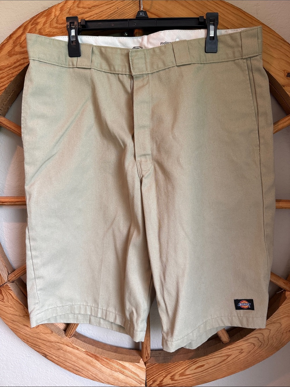 Dickies Men’s Khaki Flat Front Work Shorts